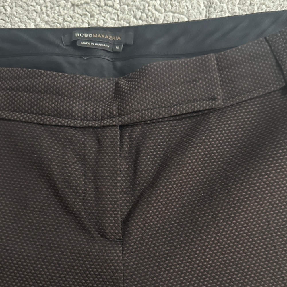 BCBGMaxAzria Dark Brown Wide-Leg Pants - Picture 4 of 7